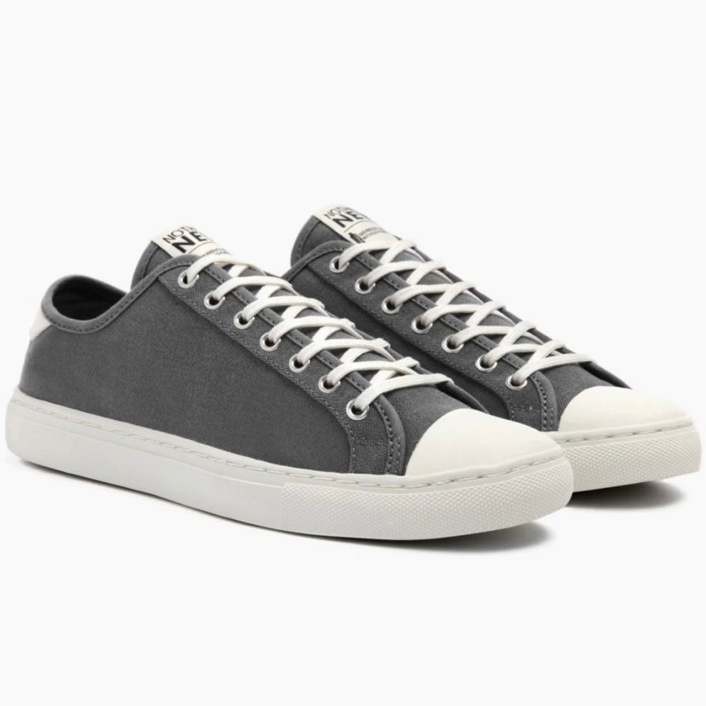Nothing New Men's Canvas Sneakers Grey 10.5